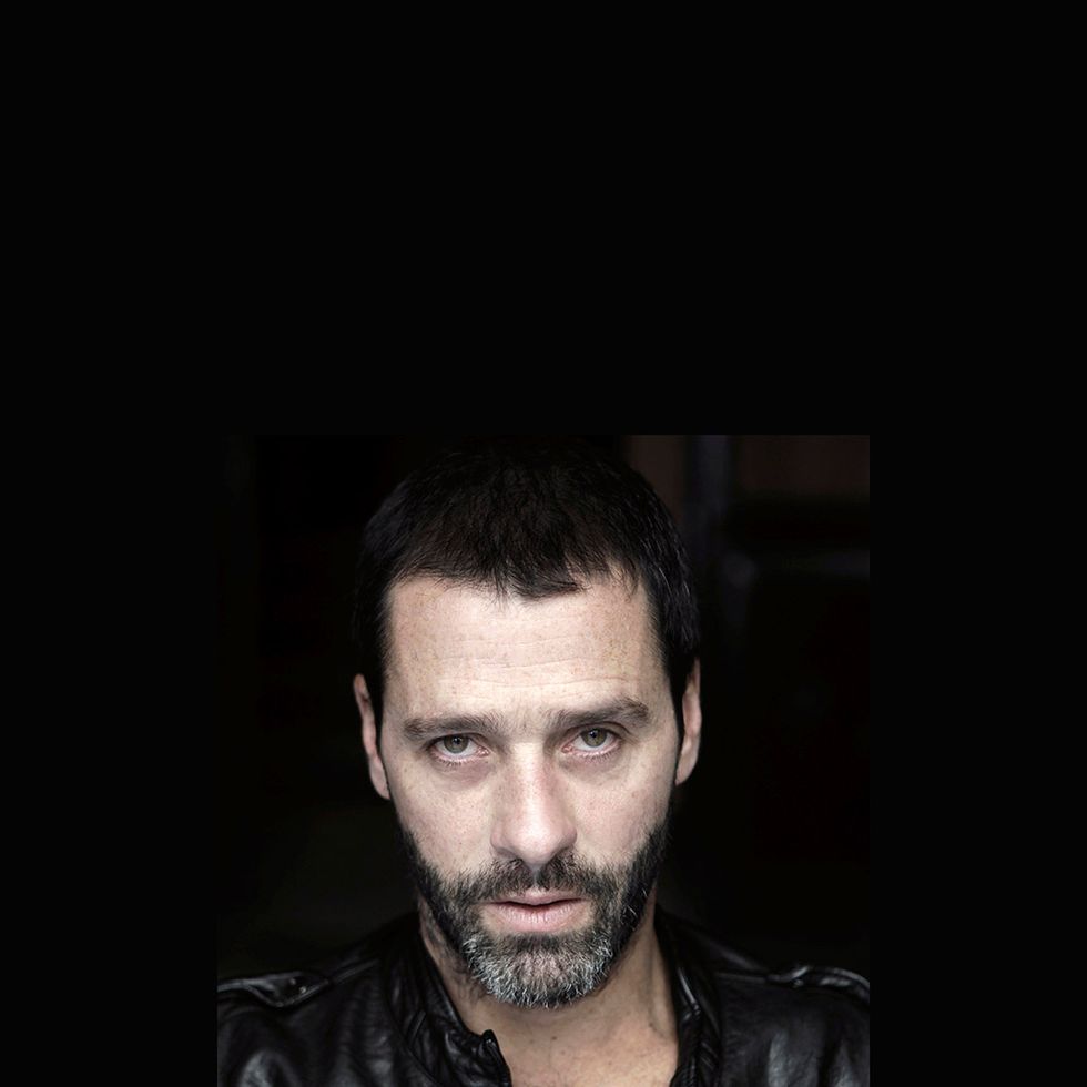 Face, Hair, Facial hair, Beard, Head, Leather, Hairstyle, Chin, Leather jacket, Cool, 
