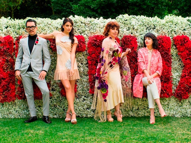 Plant, Trousers, Petal, Red, Shrub, Flower, Coat, Dress, People in nature, Garden, 
