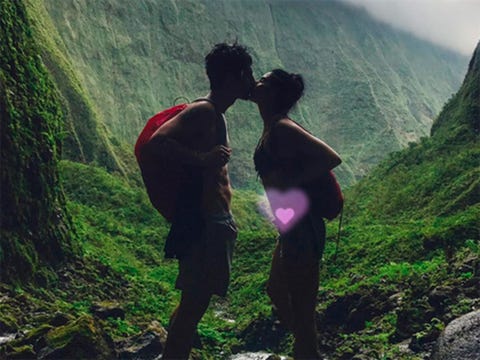 People in nature, Sky, Natural landscape, Love, Mountain, Wilderness, Friendship, Tree, Grass, Adventure, 
