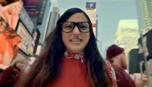Eyewear, Glasses, Hair, Face, Sunglasses, Facial expression, Lip, Vision care, Fun, Eyebrow, 