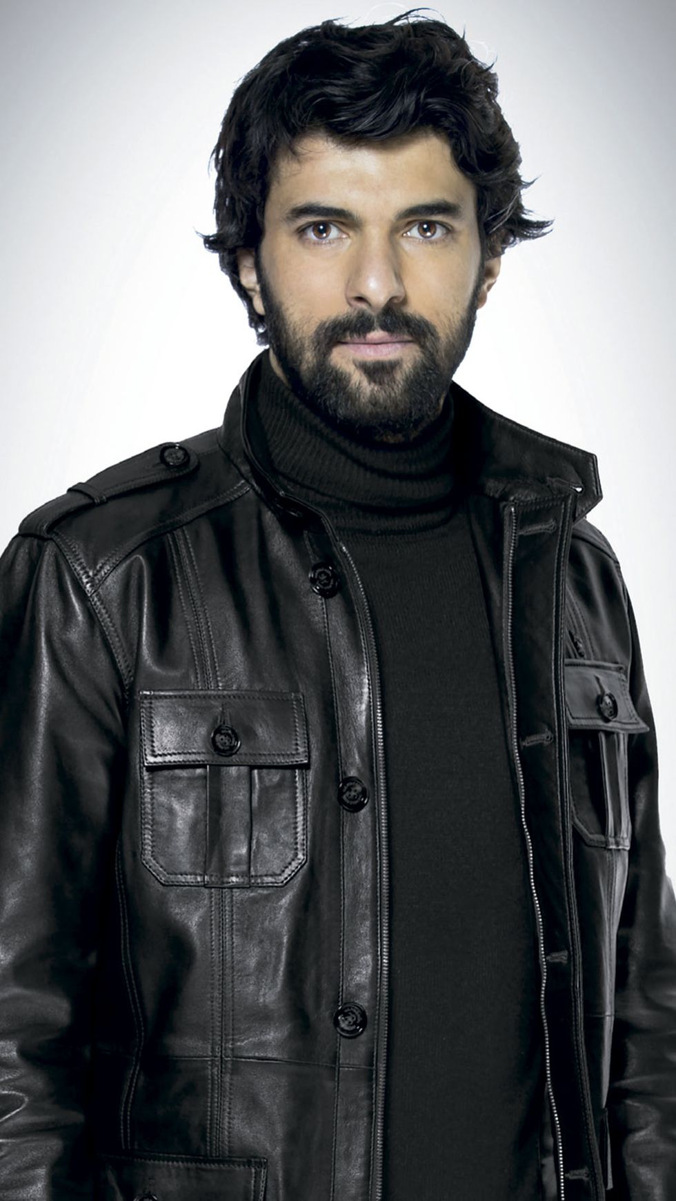 Hair, Facial hair, Beard, Leather, Jacket, Leather jacket, Hairstyle, Textile, Outerwear, Cool, 