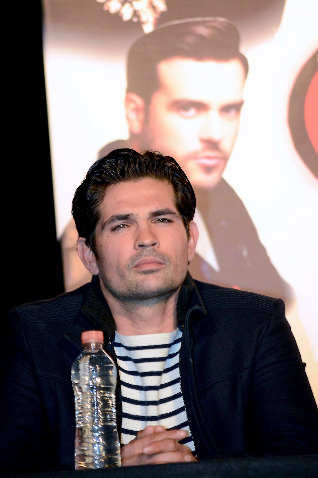 Hairstyle, Forehead, Eyebrow, Water bottle, Drinking water, Facial hair, Drinkware, Bottle, Bottled water, Plastic bottle, 
