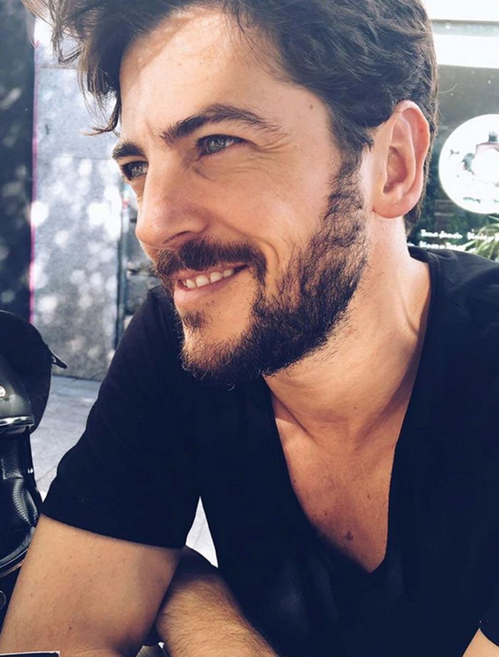 Nose, Facial hair, Mouth, Hairstyle, Chin, Forehead, Eyebrow, Moustache, Black hair, Jaw, 