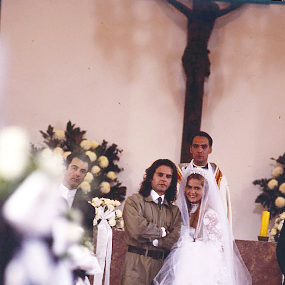 Photograph, Bride, Wedding dress, Ceremony, Marriage, Event, Wedding, Bridal clothing, Tradition, Dress, 