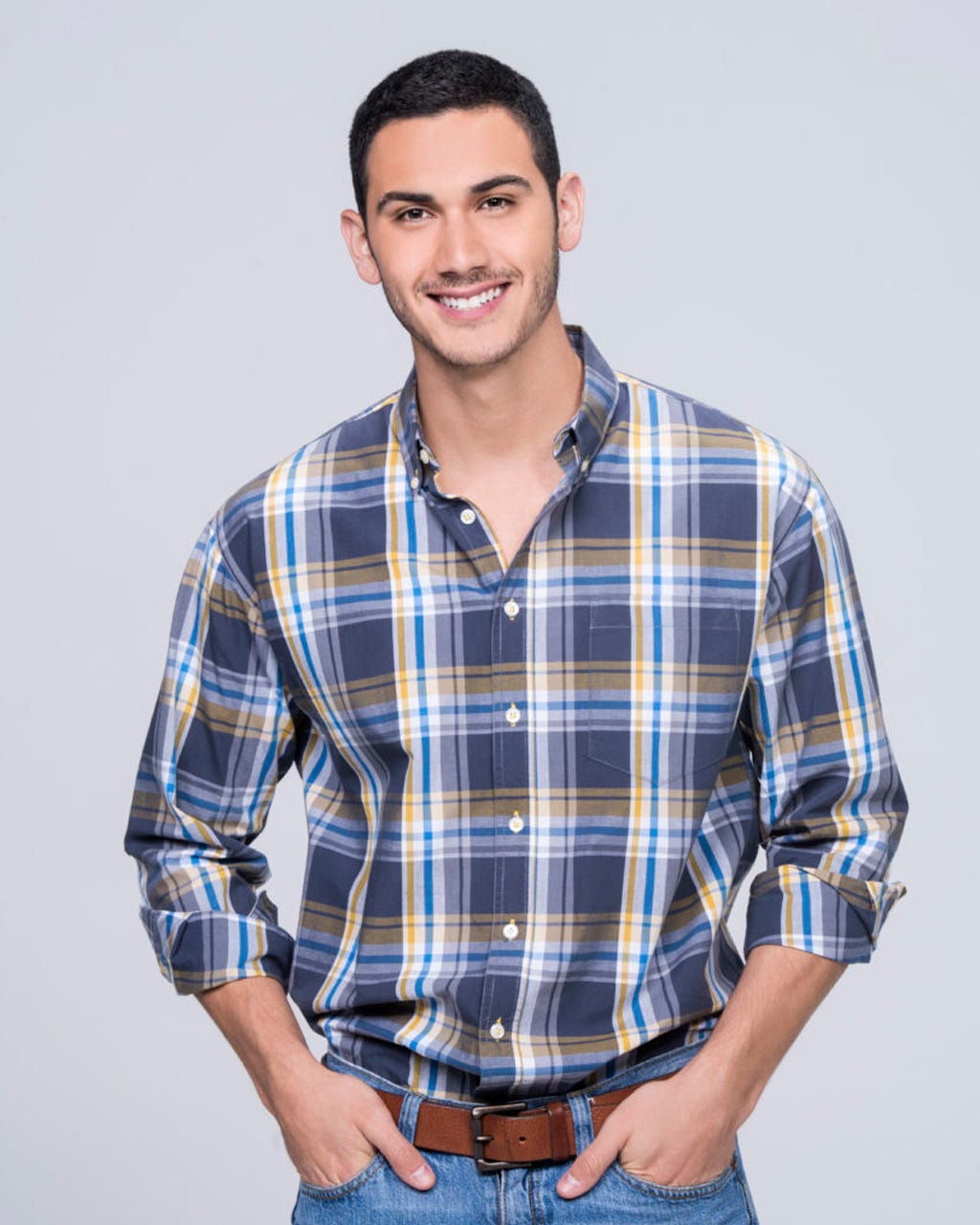 Clothing, Blue, Plaid, Product, Dress shirt, Brown, Collar, Denim, Sleeve, Trousers, Clothing, Blue, Plaid, Product, Dress shirt, Brown, Collar, Denim, Sleeve, Trousers,