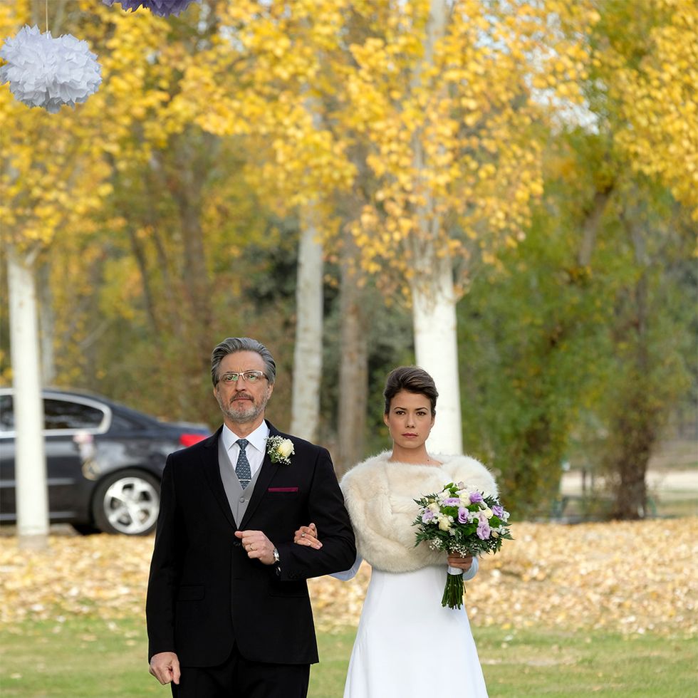 Bride, Photograph, Wedding dress, Ceremony, Wedding, Formal wear, Dress, Gown, Bridal clothing, Marriage, 