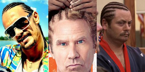 White Cornrows Dreads Will Ferrell Get Hard Hair