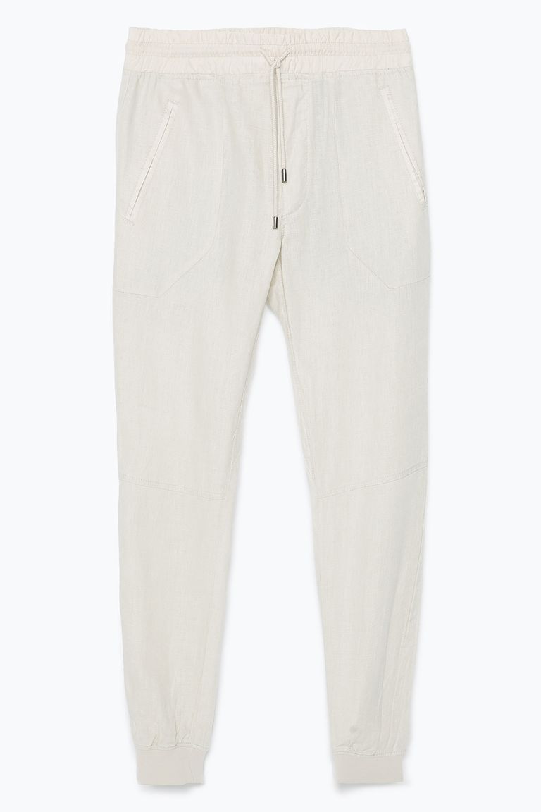 linen jogging pants