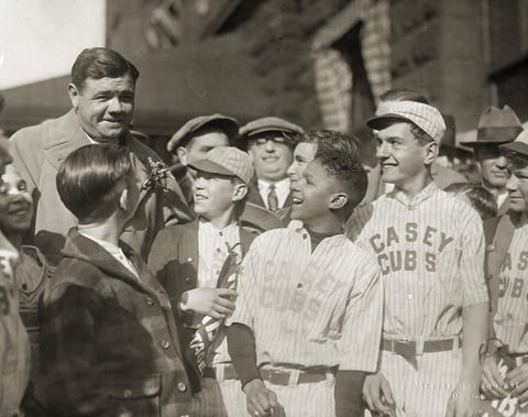 Babe Ruth with Minneapolis Orphans 1928 image