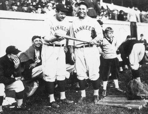 Babe Ruth teases Lou Gehrig image