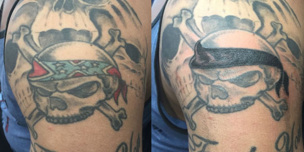 Tattoo Artist Is Already Removing Confederate Flags