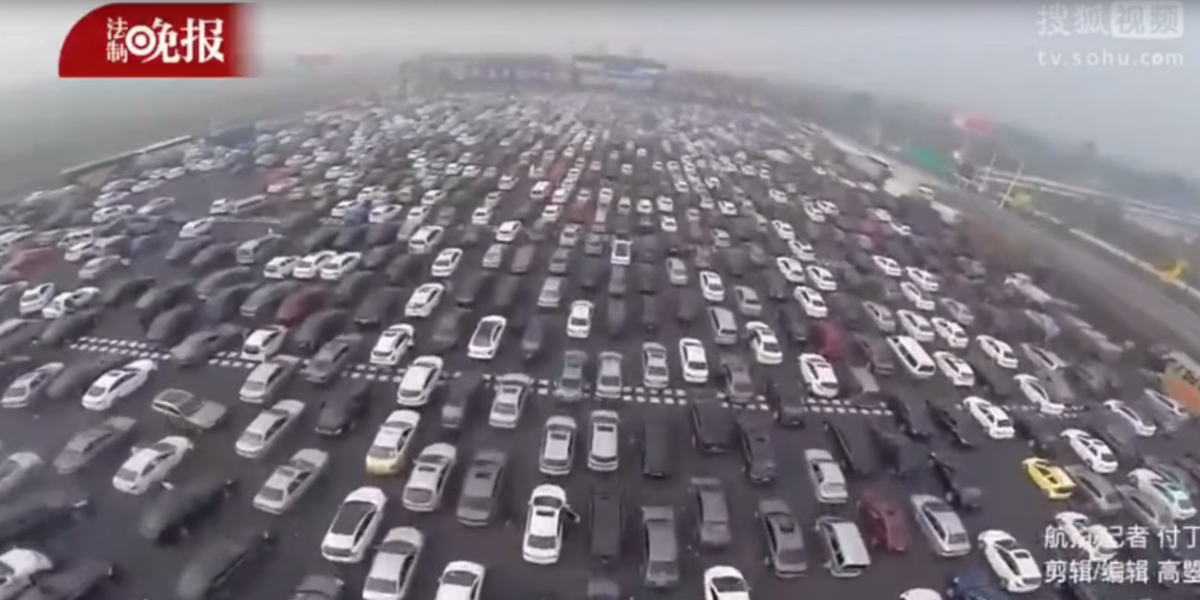 china chinese new year traffic