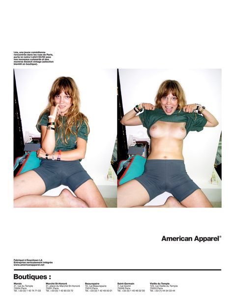 480px x 618px - The NSFW History of American Apparel's Ads