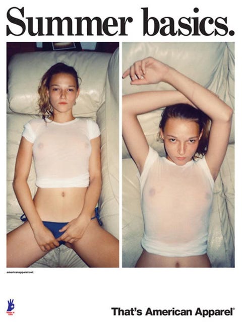 Apparel Porn - The NSFW History of American Apparel's Ads