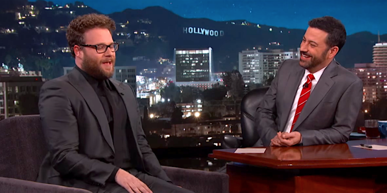 Seth Rogen Tells Jimmy Kimmel About When He Did Mushrooms And Ended Up 