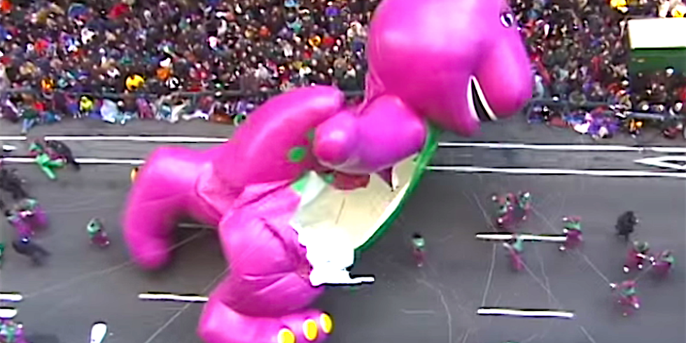 Barney Died a Violent Death at the 1997 Macy's Thanksgiving Day Parade