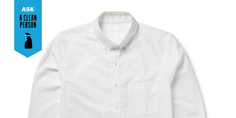 White shirt outlet collar