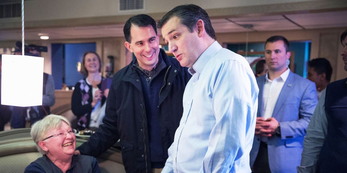 Ted Cruz, Scott Walker Campaign in Wisconsin - Cruz Discusses State's ...