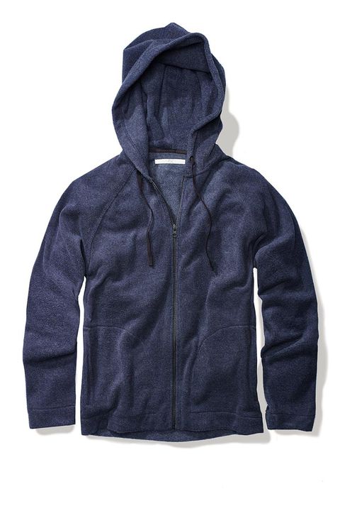 <p>This is the one item that with complete (unofficial) certainty, no one has ever regretted packing. The cozy staple can be dressed up if need be, but in the truest sense of the road trip, it's all about comfort. Kelly Slater's brand Outerknown gives this classic a luxe yet relaxed treatment in recycled French terry. </p><p><em>Lowtide Hoodie </em><em>($198) by Outerknown, </em><a href="http://www.outerknown.com/mens/sweatshirts/lowtide-hoodie" target="_blank"><em>outerknown.com</em></a></p>