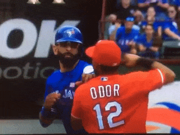 Bautista Slide Prompts Bench-Clearing Brawl - Blue Jays, Rangers
