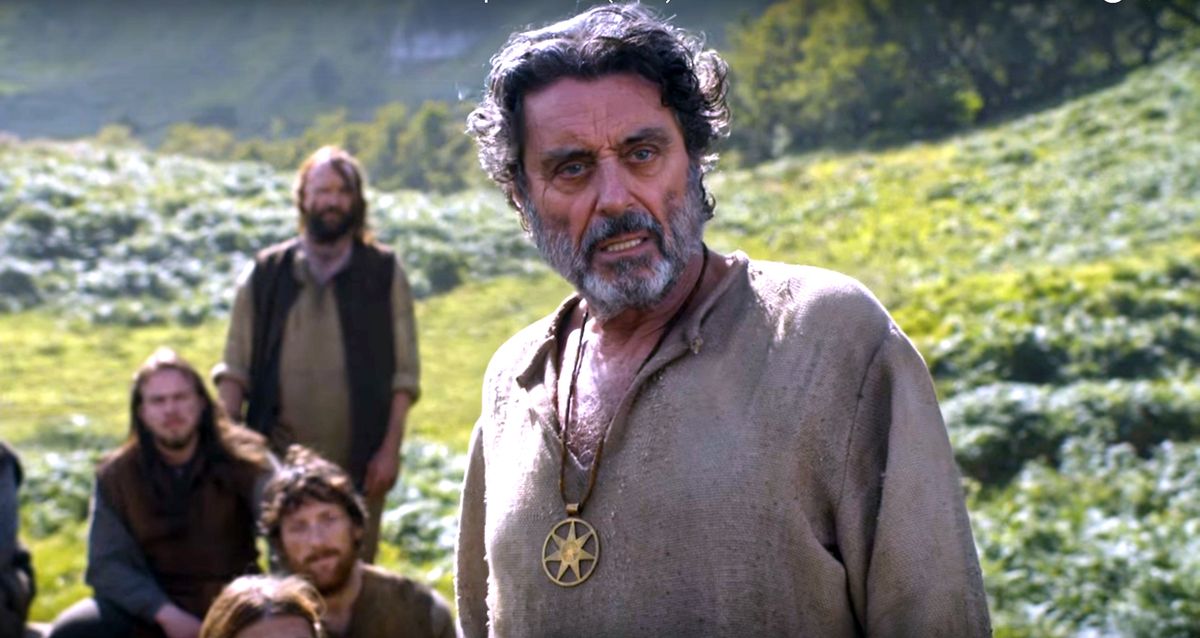 Ian McShane as Brother Ray on Game of Thrones