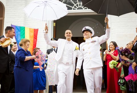 Umbrella, Event, Uniform, Naval officer, Ceremony, Suit trousers, Tradition, Marriage, Admiral, Military rank, 