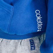 Blue, Sleeve, Textile, Standing, Collar, Electric blue, Jacket, Denim, Cobalt blue, Pocket, 