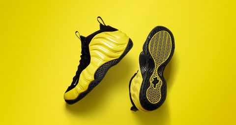Yellow, Shoe, Font, Still life photography, Synthetic rubber, Graphics, 