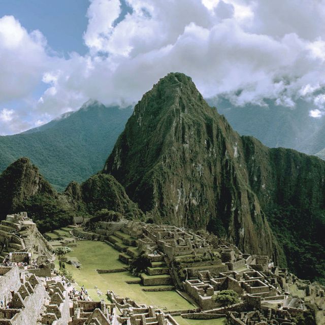 Machu Picchu mountains and citadel