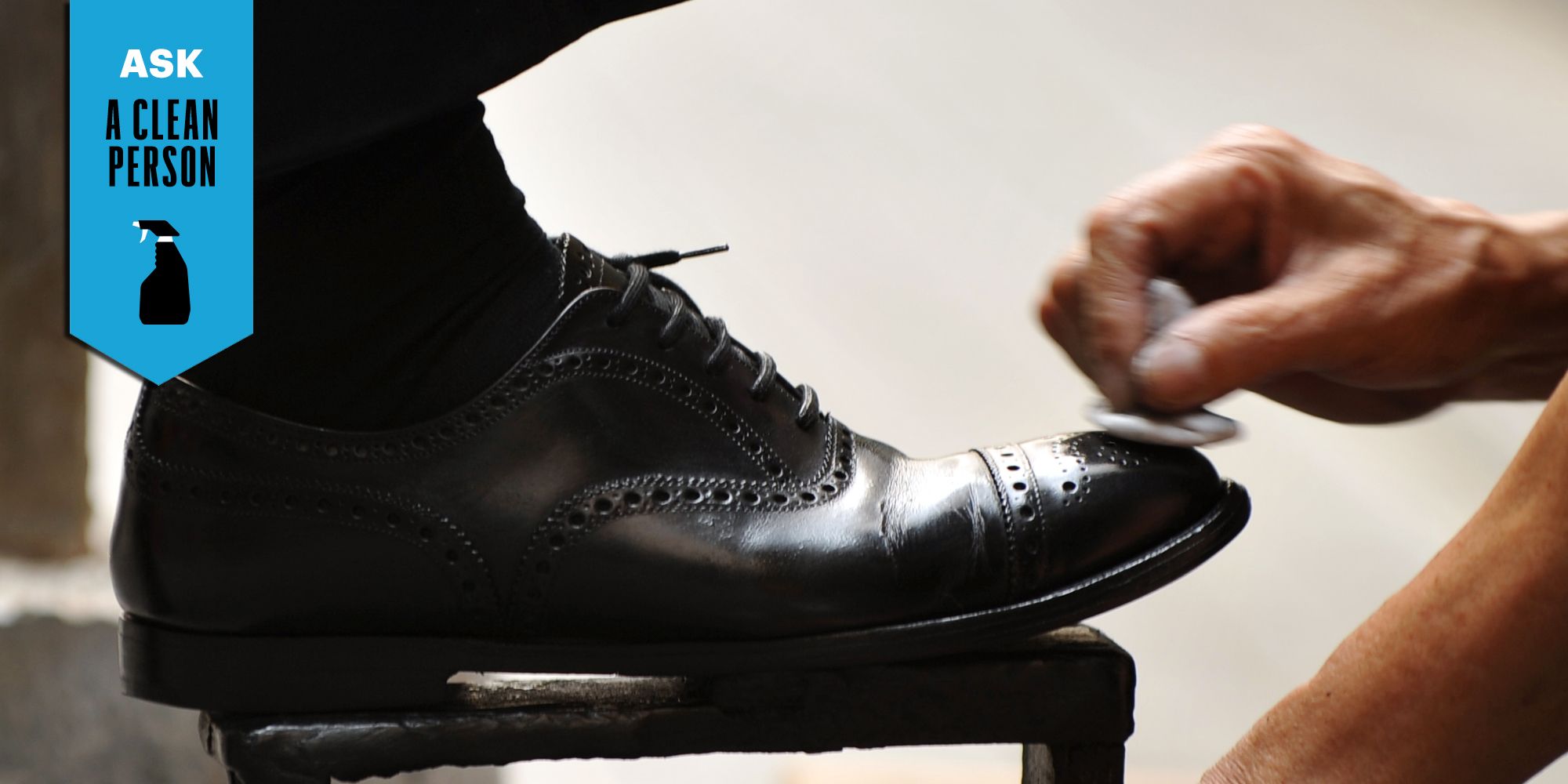 clear leather shoe polish