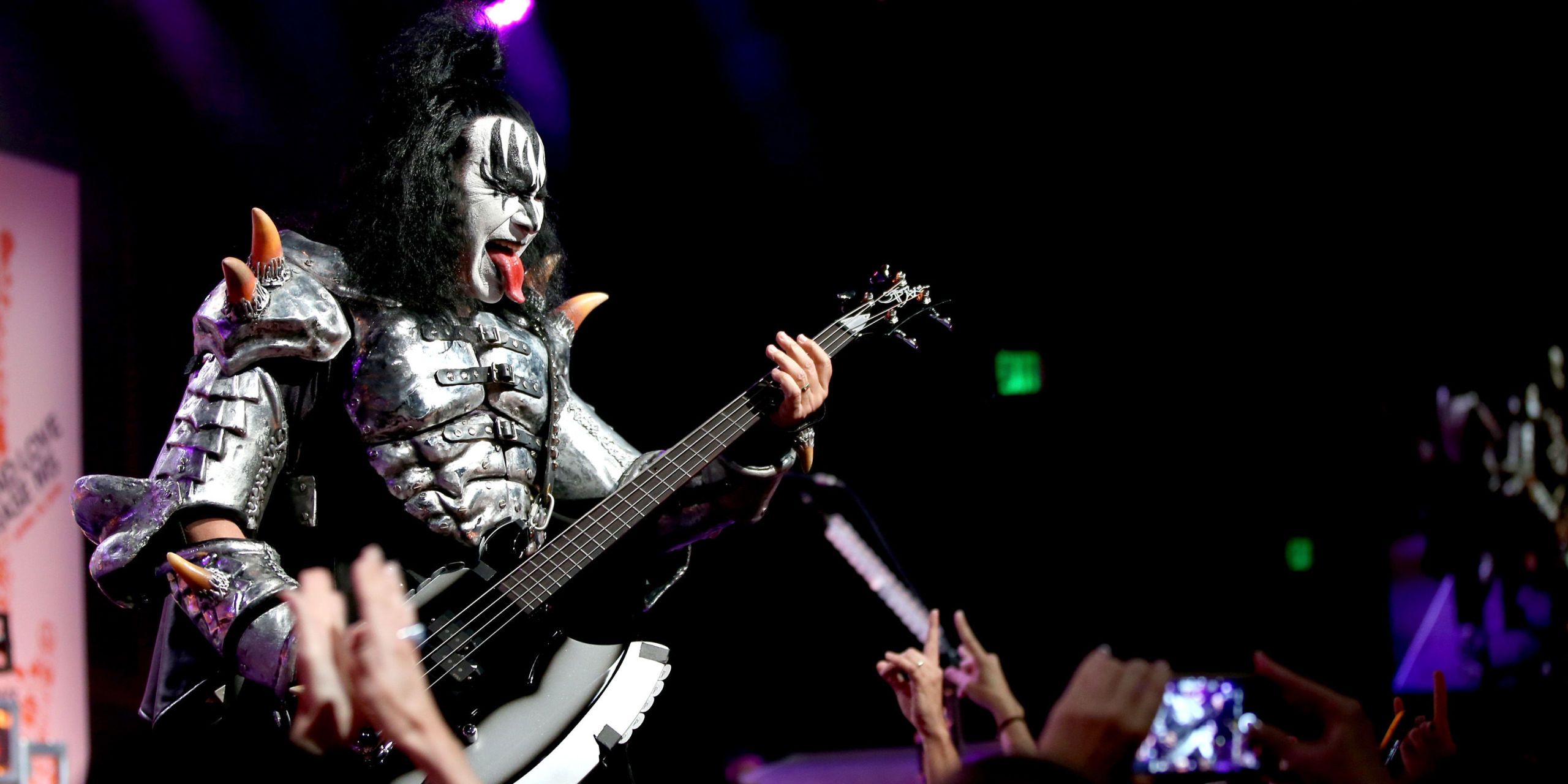 Watch: Gene Simmons Falls On Stage During Rock And Roll All Nite Video