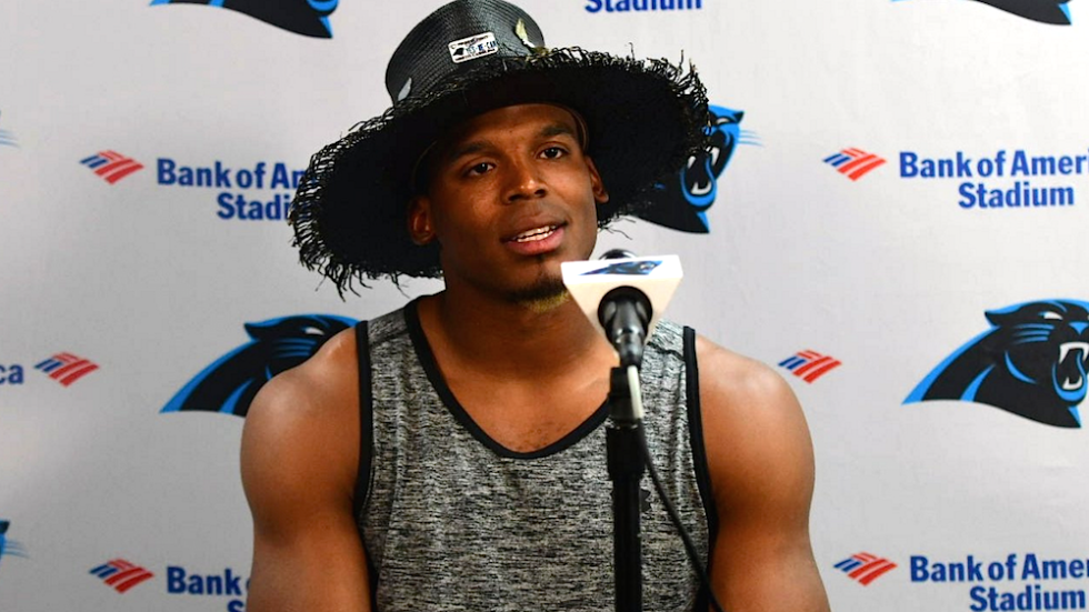 What the heck is Cam Newton wearing this week?