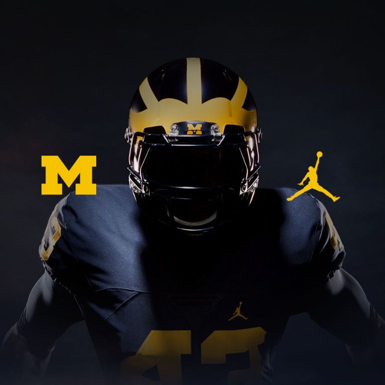 Michigan football sales gloves jordan