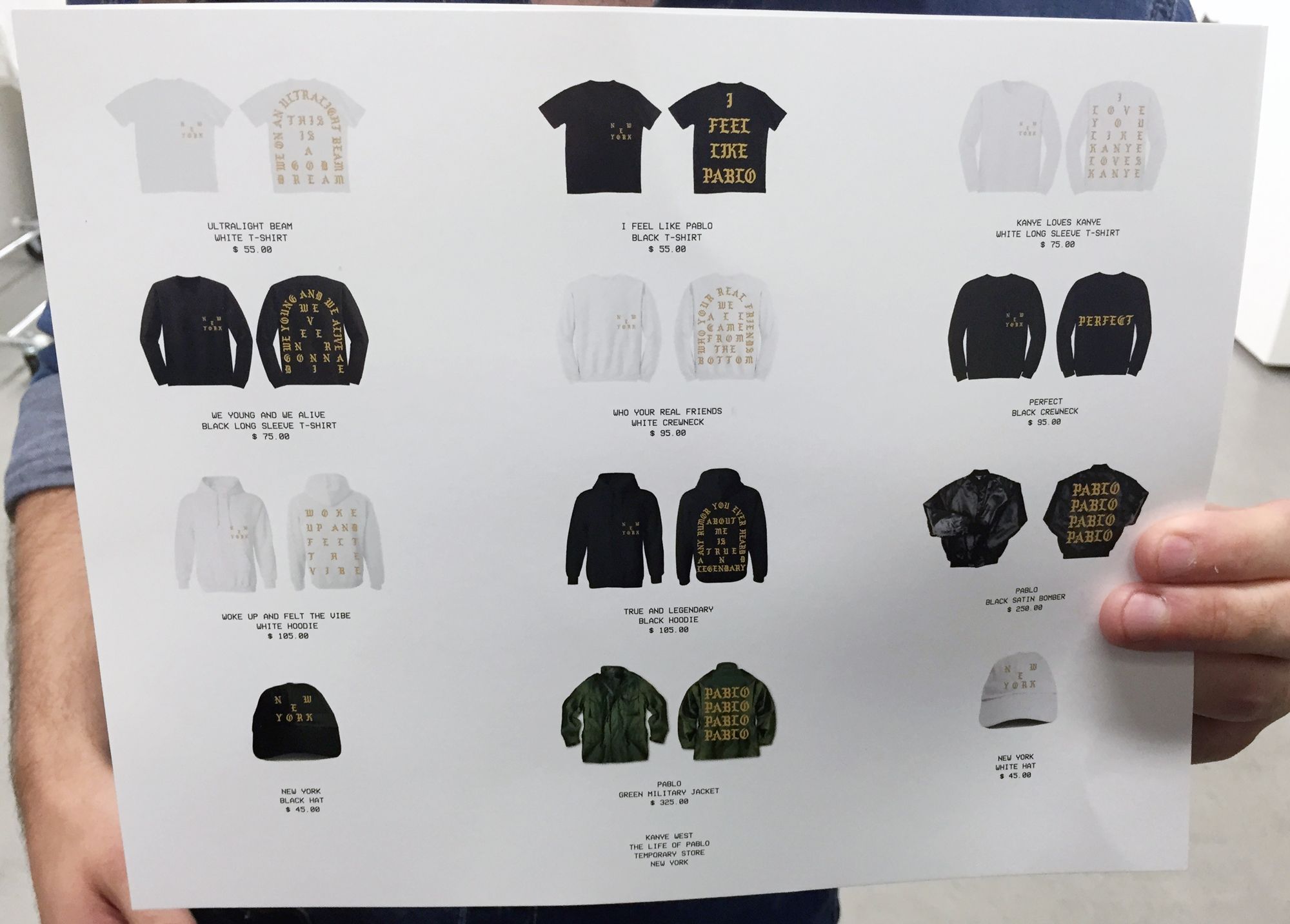 Kanye West The Life of Pablo Pop Up Shop - Inside Yeezy's