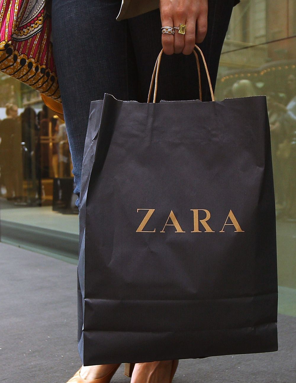 Zara shopping bag hot sale