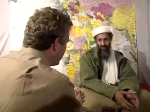 Osama Talks to Reporter