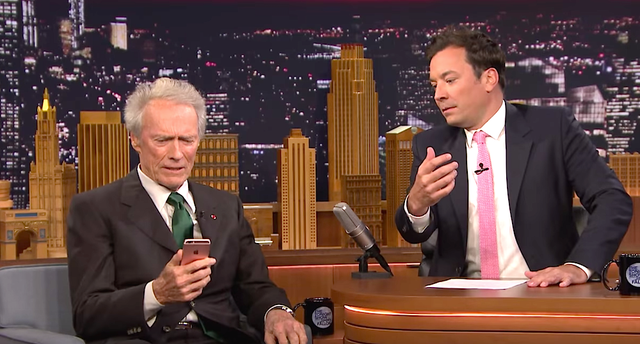 Clint Eastwood Refuses to Take a Selfie With Jimmy Fallon