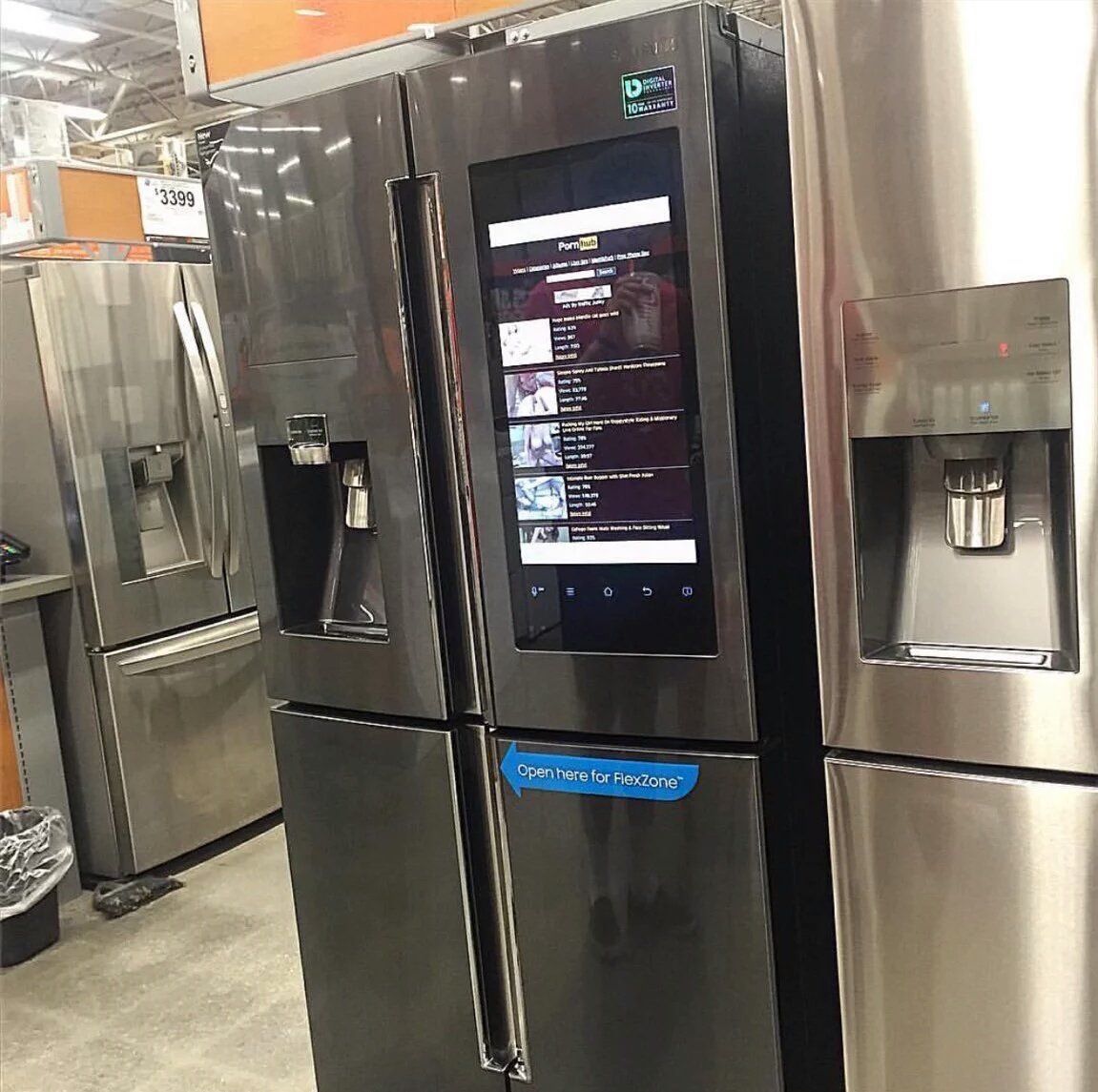 Samsung smart refrigerator 2024 home depot