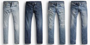 Clothing, Blue, Product, Denim, Trousers, Jeans, Pocket, Textile, Text, White, 