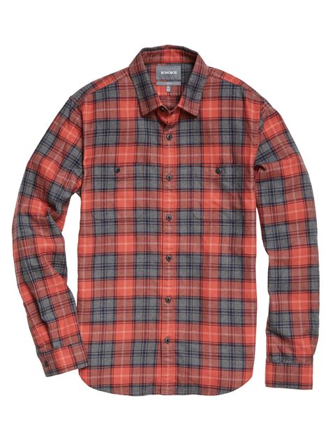 Clothing, Blue, Product, Plaid, Pattern, Collar, Sleeve, Tartan, Red, Textile, 
