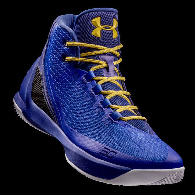 Curry 3 deals blue yellow