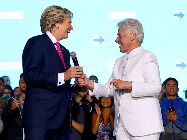 Hillary and Bill Clinton face swap