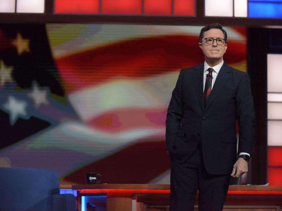 Stephen Colbert Election Night Live Show It's Not Colbert's Fault He