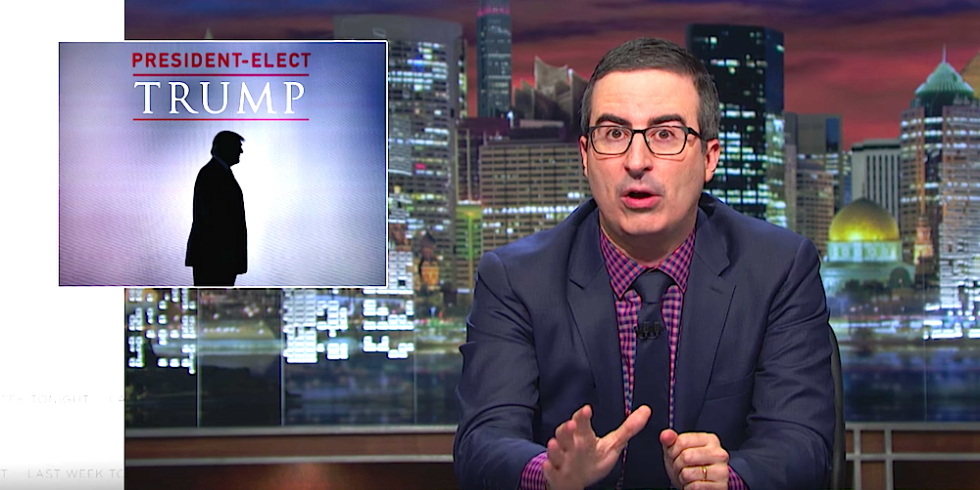 John Oliver Will Keep on Fighting President Trump