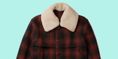 Clothing, Plaid, Product, Brown, Collar, Pattern, Sleeve, Tartan, Red, Textile, 