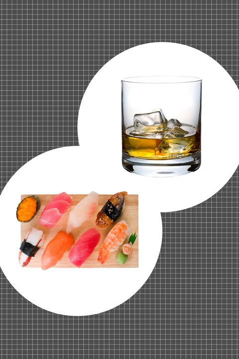 <p>With a bolder edge than its cousin bourbon, rye seems harder to get along with. But that's only if you've never tried cracking open a bottle when your sushi order arrives. The whiskey benefits from the soft unctuousness of raw fish, the heft of rice, and the salinity of the seaweed.
</p><p><strong data-redactor-tag="strong">How to serve: </strong>On the rocks.</p>