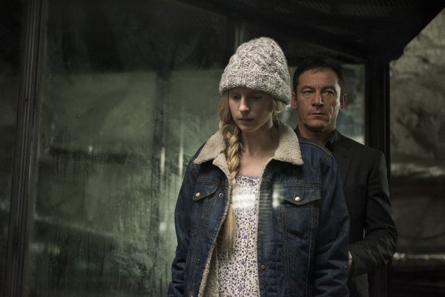 Brit Marling and Jason Isaacs in The OA