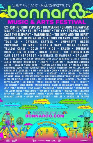 Bonnaroo 2017 Lineup - Chance the Rapper, U2, Red Hot Chili Peppers ...