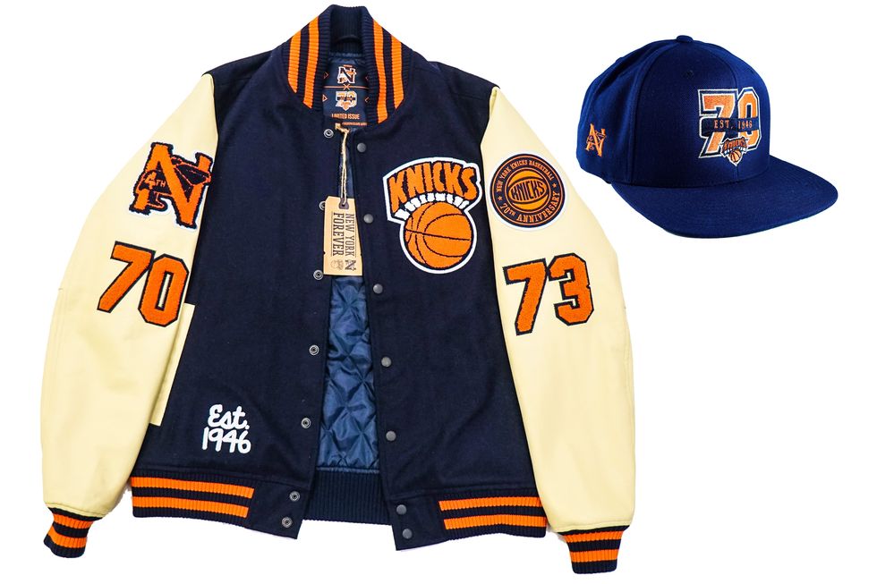 New York Knicks Varsity Jacket - Blue/combo
