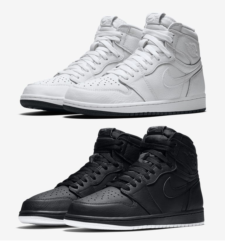 air jordan 1 low se perforated leather sneakers